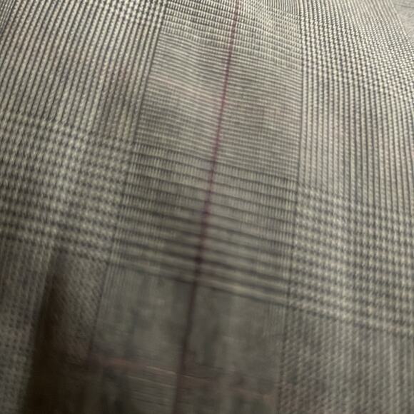 Calvin Klein gray subtle stripe Slim Fit stretch steel non iron button downn - Picture 7 of 7